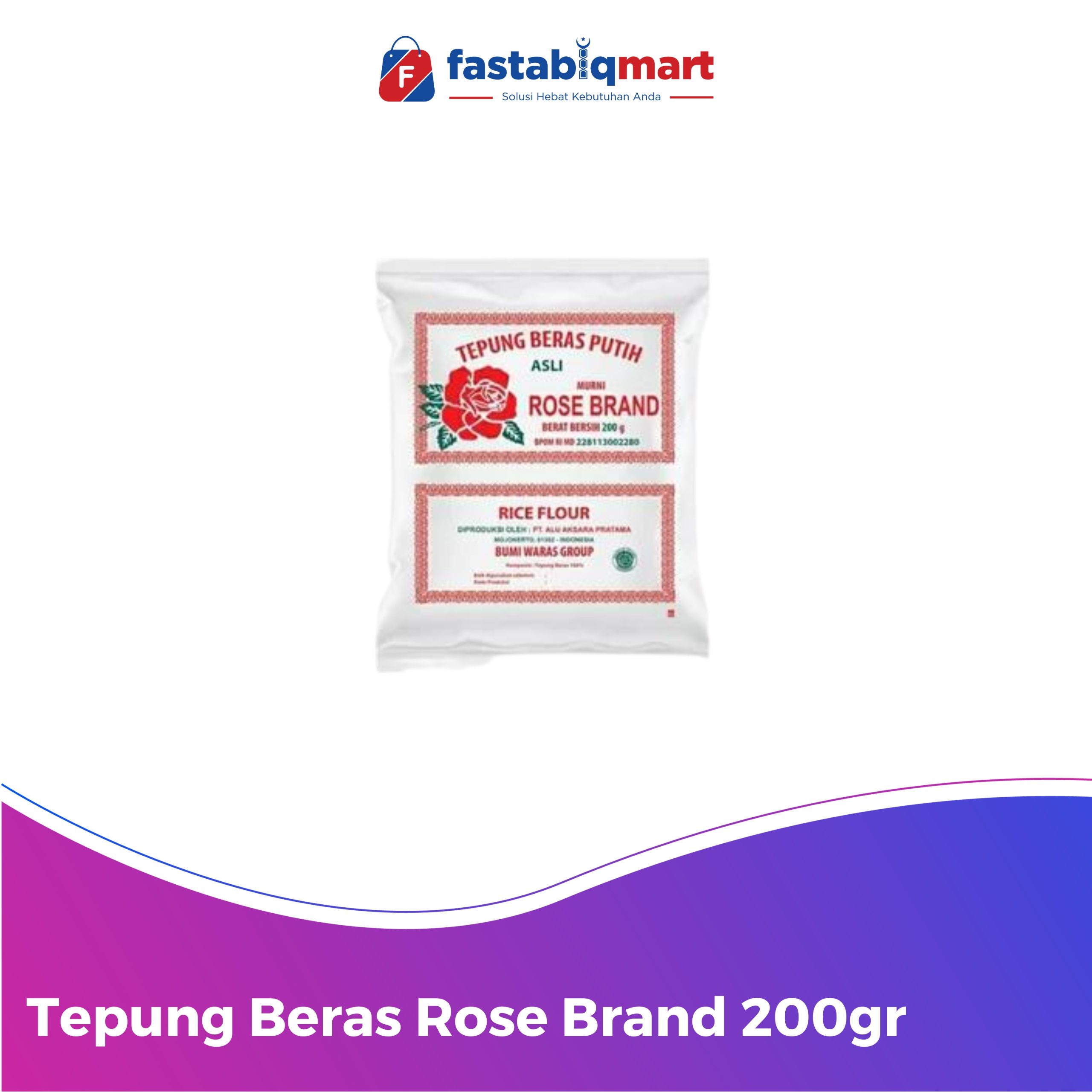 Tepung Beras Rose Brand 200gr