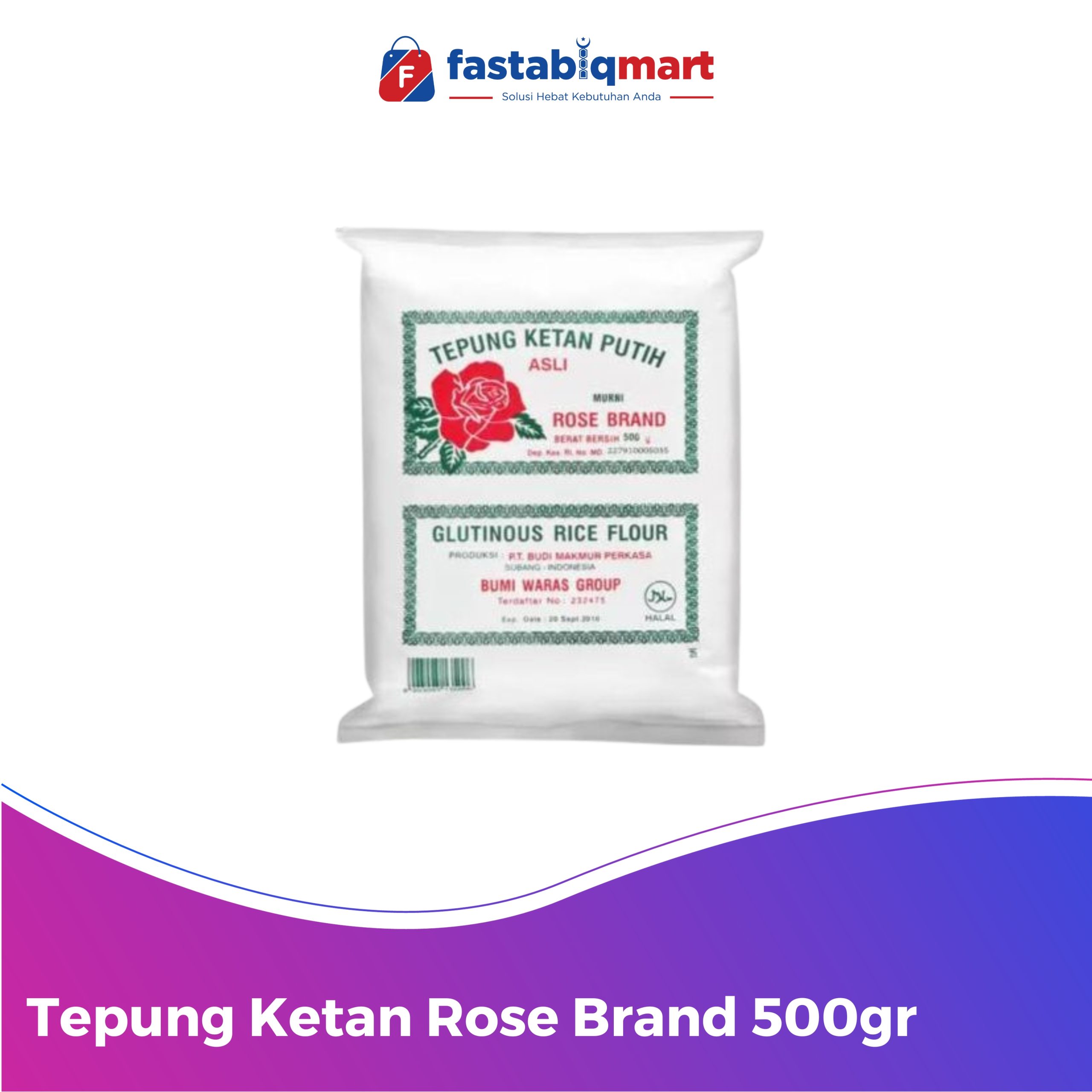Tepung Ketan Rose Brand 500gr