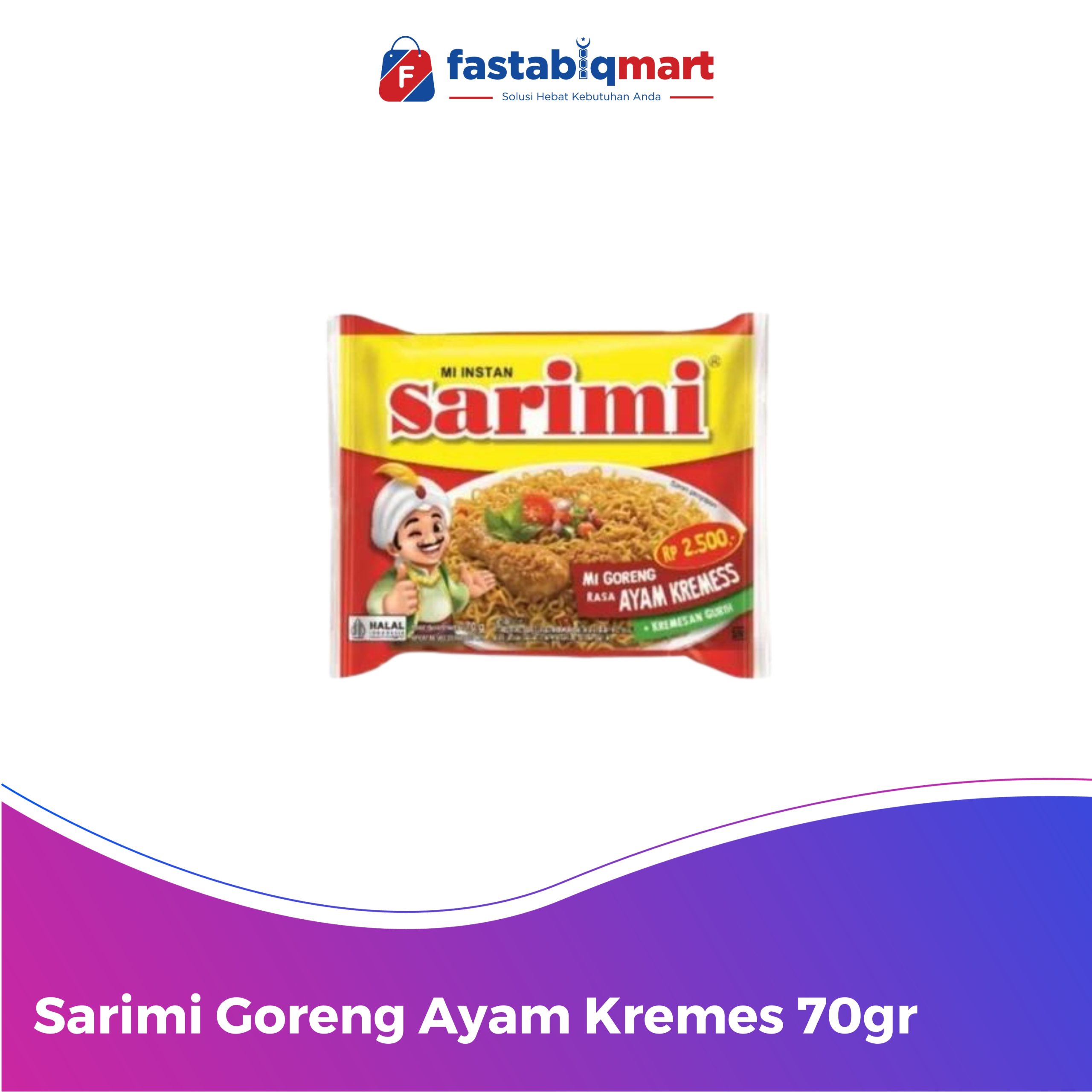 Sarimi Goreng Ayam Kremes 70gr